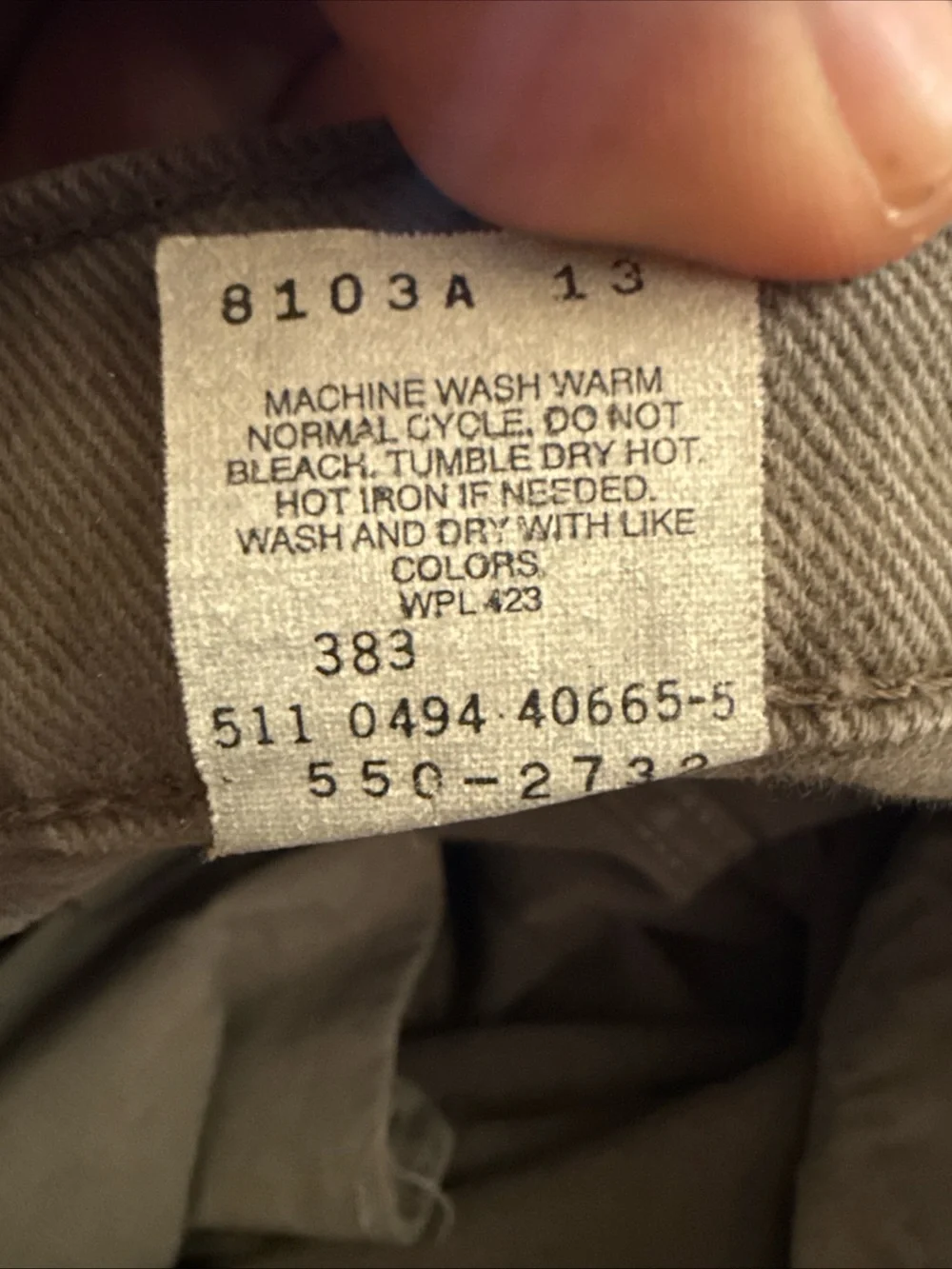 Vintage 90s LEVIS 550 Greenish/Grey Men's Relaxed Fit Tapered Leg 32X34 USA Made